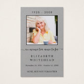 Photo Carte de prière funéraire espagnole Sympathy (Devant)