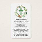 Photo Carte de prière funéraire Eucalyptus (Dos)