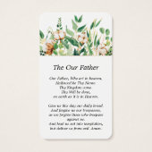 Photo Carte de prière funéraire Eucalyptus (Dos)