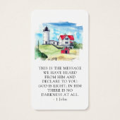 Photo Carte de prière funéraire phare (Dos)