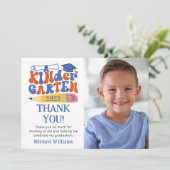 Photo Carte de remerciements d'études de maternell (Debout devant)