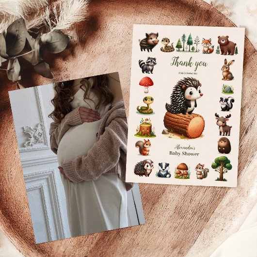 Photo Carte de remerciements du Baby shower des an