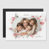 photo carte de vacances botanique magnétique (Devant / Derrière)