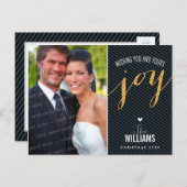 PHOTO CARTE DE VACANCES parties scintillant tablea (Devant / Derrière)