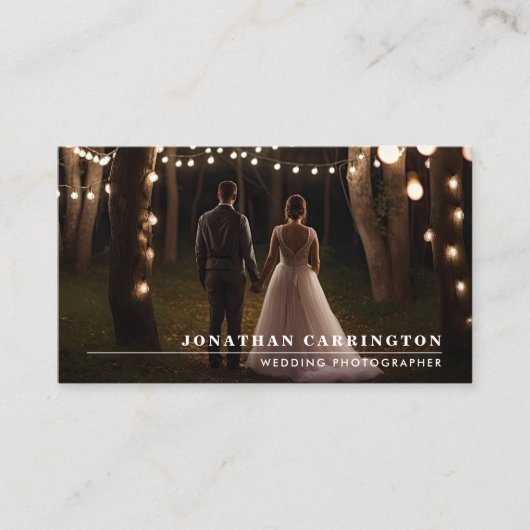 Photo Carte de visite de photographe de code QR (Devant)