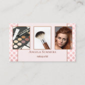 Photo Carte de visite maquillage de beauté (Devant)
