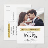 Photo carte de vœux de Noël | Noël à venir Monsieu (Devant / Derrière)