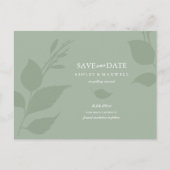 Photo Carte de Voeux de Sauvegarde Vert Sauge (Devant)