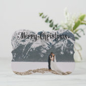 Photo Carte Noir & Blanc de Noël (Debout devant)