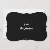 Photo Carte Noir & Blanc de Noël (Dos)