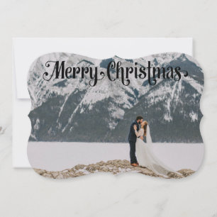 Photo Carte Noir & Blanc de Noël
