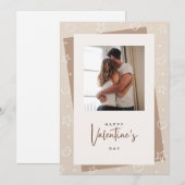 Photo Carte Saint Valentin - Ajouter votre photo (Devant / Derrière)