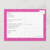 PHOTO CARTE VACANCES chevron parties scintillant r (Dos)