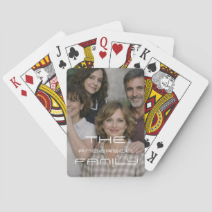 Photo - Cartes à jouer avec texte personnalisé ver