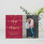 Photo Cartes de Faire-part de grossesse de Noël (Debout devant)