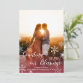 Photo Cartes de Faire-part de grossesse de Noël (Debout devant)