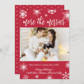 Photo Cartes de Faire-part de grossesse de Noël (Devant / Derrière)