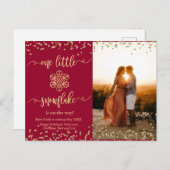 Photo Cartes de Faire-part de grossesse de Noël (Devant / Derrière)