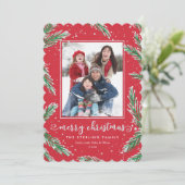 Photo Cartes de Noël Rouge et Vert | Recherche de  (Debout devant)