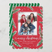 Photo Cartes de Noël Rouge et Vert | Recherche de  (Devant / Derrière)