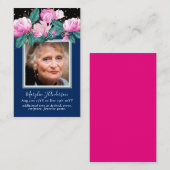 Photo Cartes de prière Célébration commémorative d (Devant / Derrière)