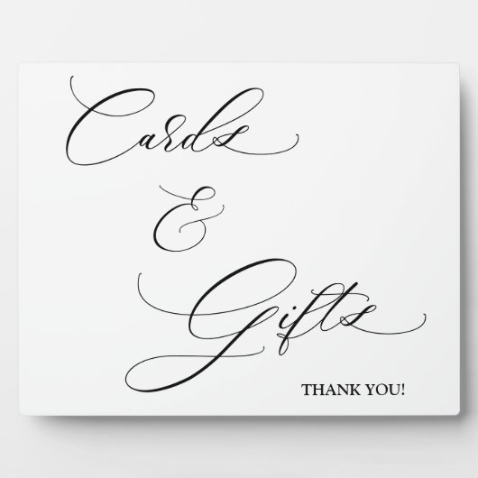 Photo Cartes et cadeaux Écriture Tabletop Plaque (Devant)