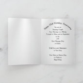 Photo, Cartes personnalisées du 25e anniversaire d (Intérieur)