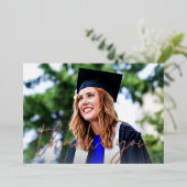 Photo Casquette White H Foil Carte de remerciement (Debout devant)