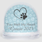 Photo Cat Christmas Snow Globe (Arrière)