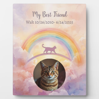 Photo Cat Rainbow Bridge Memorial Plaque My Guardian