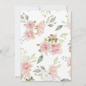 Photo Célébration de la vie, Floral Invitation fun (Dos)