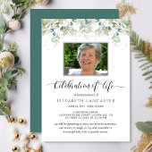 Photo Célébration de la vie, Invitation funéraire 