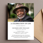 Photo Celebration of Life Memorial Invitation