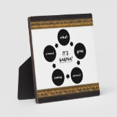 Photo 'C'est Karma-What Goes Around...' Plaque (Recto)