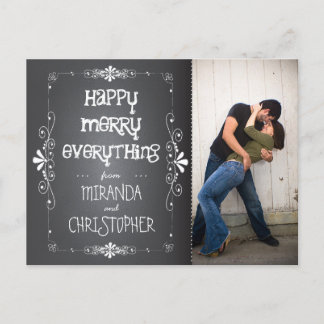 Photo Chalkboard Happy Joyeux Tout Carte Postale