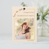 Photo champagne Graduation party Save the Date (Debout devant)