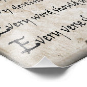 Photo Chaque Vie Mérite Une Impression Poème (Parchemin) (Coin)