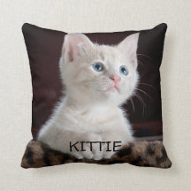 Photo chat personnalisée oreiller de jeton personn