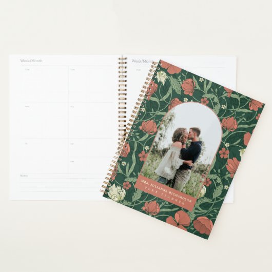 Photo Chic Green & Terracotta Arc Floral (Devant avec enveloppe)