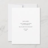 Photo Chic Serez-Vous Ma Carte D'Honneur De Maid O (Dos)