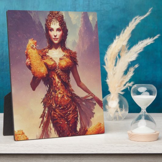 Photo Chicken Tendies Goddess Plaque (Côté)