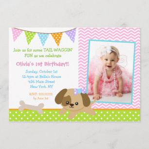Photo Chien Chien Chien Chien Puppy Invitations de