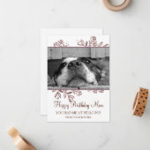 Photo Chien Joyeux Anniversaire De Secourir Carte  (Devant/Arrière en situation)