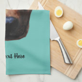 Photo Chien personnalisé Imprimer Serviette de thé (Quart Plié)