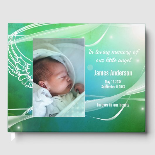 Photo Child Angel Memorial Livre d'invité (Recto)