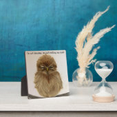 Photo Chouette Bébé Sleeping Plaque Easel (Insitu)