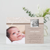 PHOTO CHRISTENING INVITATIONS :: caritatif 1L (Debout devant)