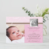 PHOTO CHRISTENING INVITATIONS :: caritatif 3L (Debout devant)