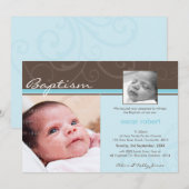 PHOTO CHRISTENING INVITATIONS :: caritatif 4L (Devant / Derrière)