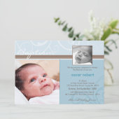 PHOTO CHRISTENING INVITATIONS :: caritatif 6L (Debout devant)